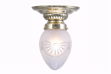 PAPA 8/14 - Handmade brass ceiling lamp by Patinas Lighting - view 2